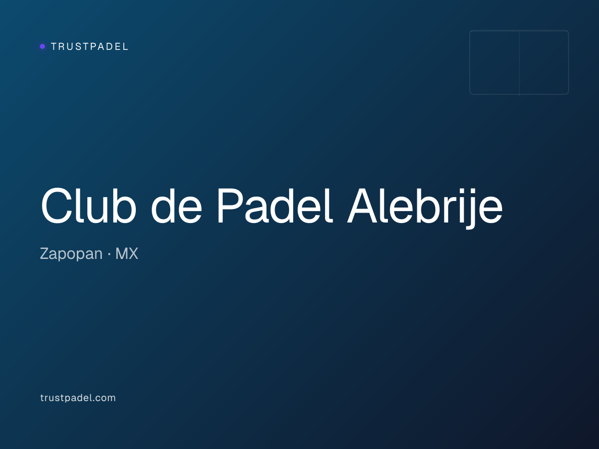 Club de Padel Alebrije padel club