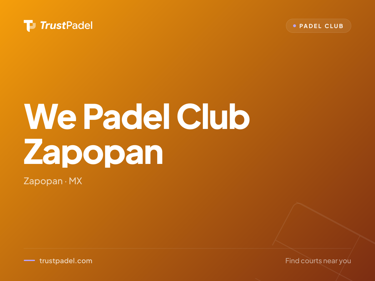 We Padel Club Zapopan padel club