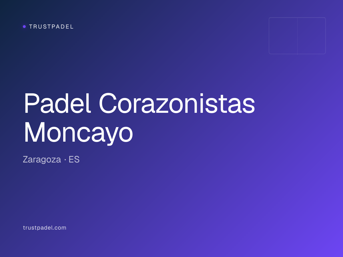 Padel Corazonistas Moncayo padel club