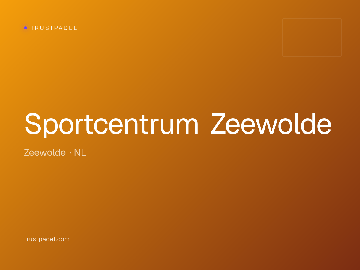 Sportcentrum Zeewolde padel club