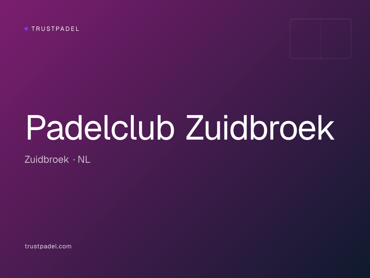 Padelclub Zuidbroek padel club