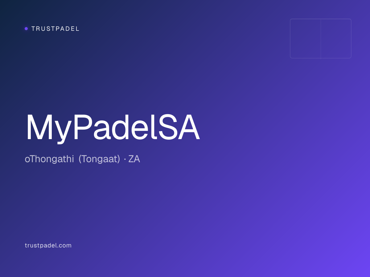 MyPadelSA padel club