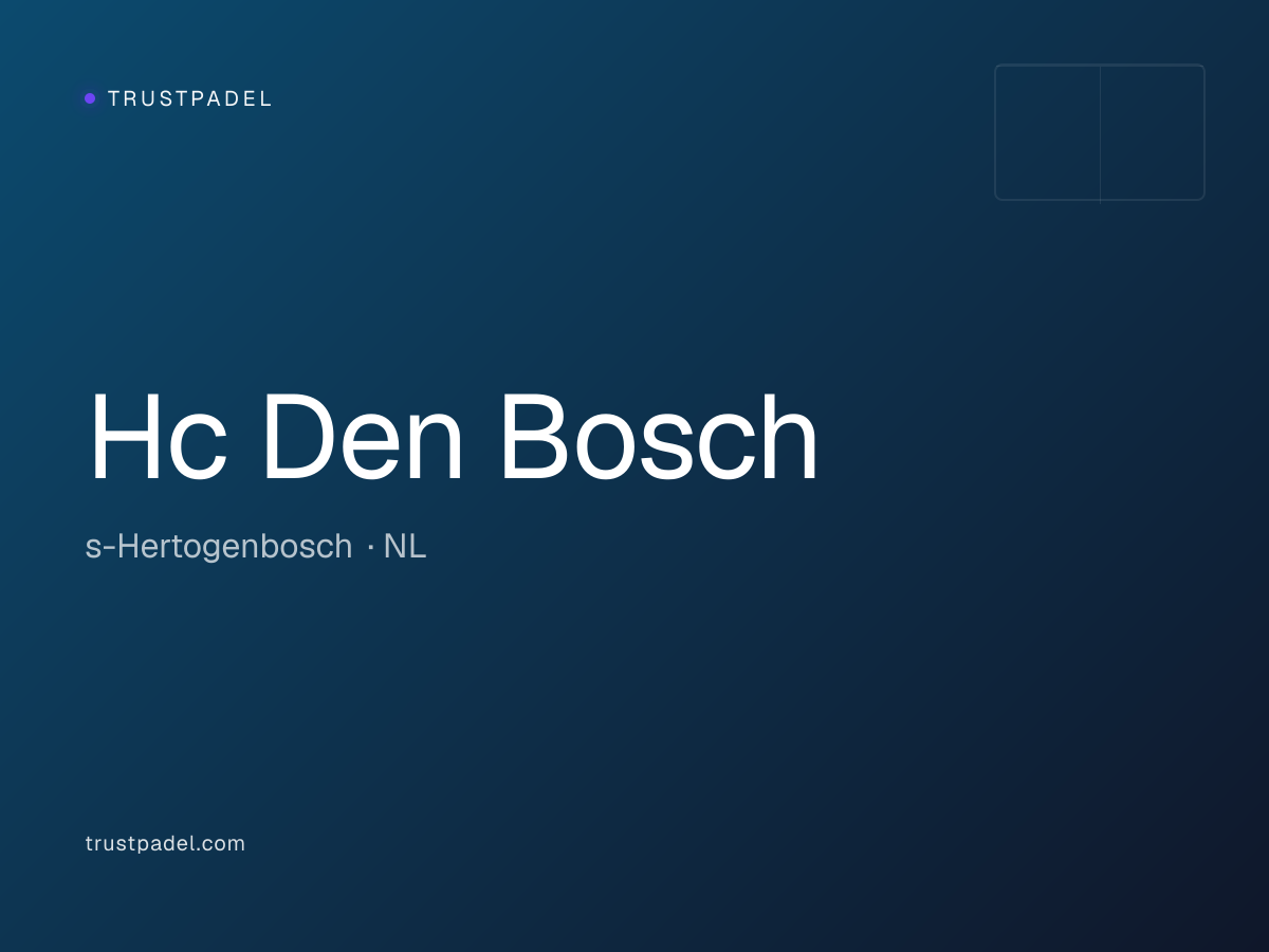Hc Den Bosch padel club